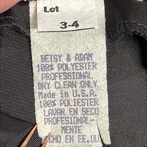 Vintage 90’s Betsy & Adam High Neck Halter Soutache Formal Long Gown Dress 3/4 - Picture 14 of 16